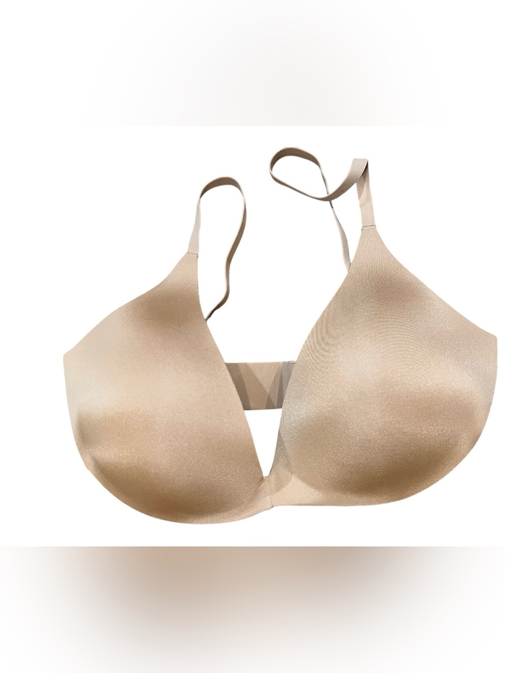 SKIMS Ultimate Super Push-Up Bra 32D Nude Wireless Plunge NWOT - Picture 4 of 12